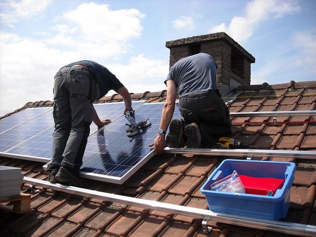 Solar roof panels